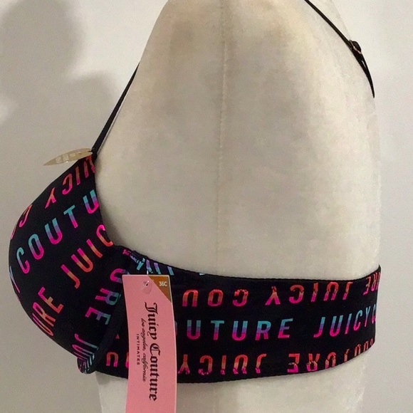NWT Juicy Couture Intimates, Bra 36C with Sexy Extreme Push-up - Picture 3 of 12
